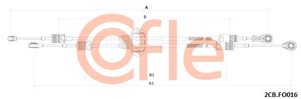 COFLE 2CB.FO016 Cable Pull, manual transmission