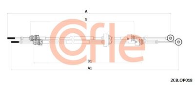 Cable Pull, manual transmission COFLE 2CB.OP018