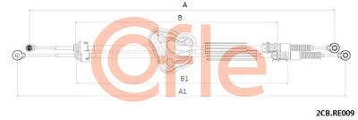 Cable Pull, manual transmission COFLE 2CB.RE009