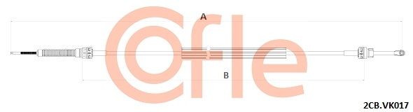 COFLE 2CB.VK017 Cable Pull, manual transmission