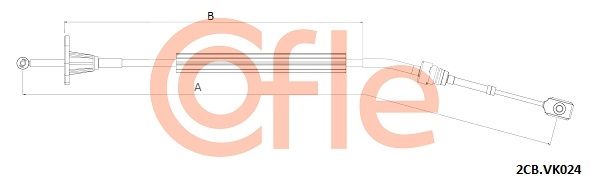 COFLE 2CB.VK024 Cable Pull, manual transmission