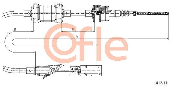 COFLE 412.11 Cable Pull, clutch control