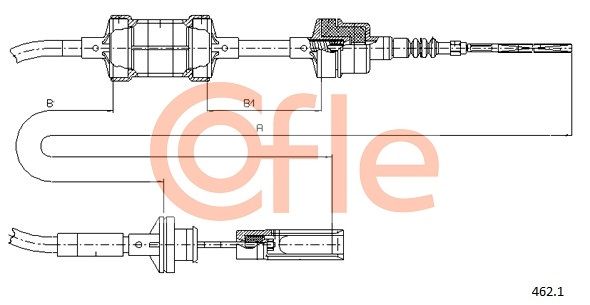 COFLE 462.1 Cable Pull, clutch control