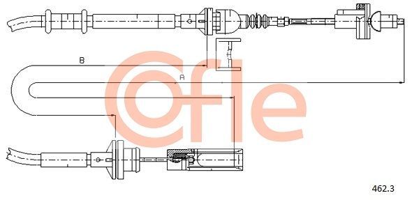 COFLE 462.3 Cable Pull, clutch control