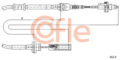 Cable Pull, clutch control COFLE 462.6