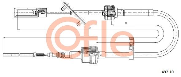 COFLE 492.10 Cable Pull, clutch control