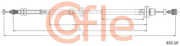 COFLE 633.10 Accelerator Cable