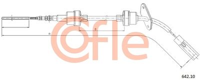 Cable Pull, clutch control COFLE 642.10