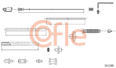 Accelerator Cable COFLE 92.10.1180