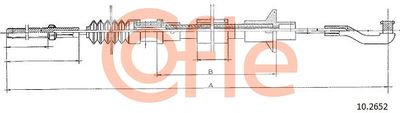 Cable Pull, clutch control COFLE 92.10.2652