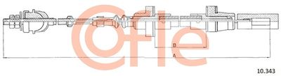 Cable Pull, clutch control COFLE 92.10.343