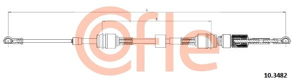 COFLE 92.10.3482 Cable Pull, manual transmission