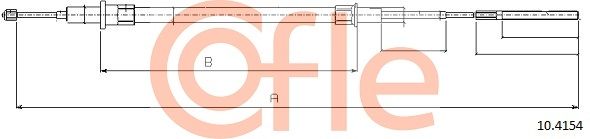 COFLE 92.10.4154 Cable Pull, parking brake