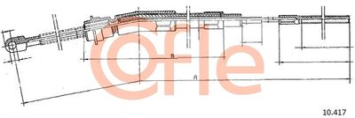 Cable Pull, parking brake COFLE 92.10.417