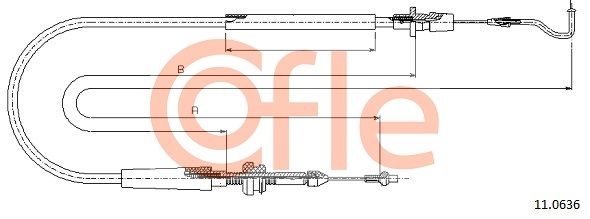 COFLE 92.11.0636 Accelerator Cable