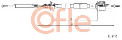 Cable Pull, clutch control COFLE 92.11.2435