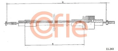 Cable Pull, clutch control COFLE 92.11.244