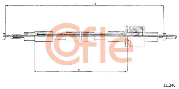 COFLE 92.11.246 Cable Pull, clutch control