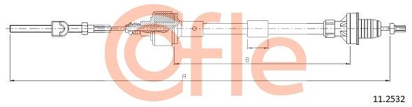 COFLE 92.11.2532 Cable Pull, clutch control