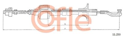 Cable Pull, clutch control COFLE 92.11.253