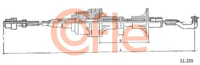 Cable Pull, clutch control COFLE 92.11.255