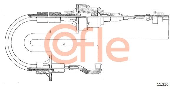 COFLE 92.11.256 Cable Pull, clutch control