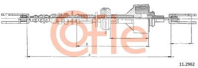 Cable Pull, clutch control COFLE 92.11.2962