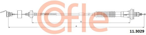 COFLE 92.11.3029 Cable Pull, clutch control