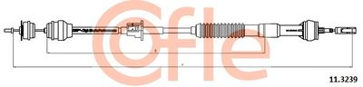 Cable Pull, clutch control COFLE 92.11.3239