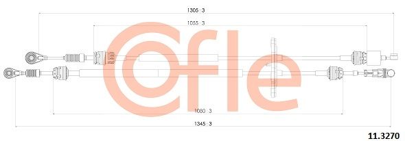 COFLE 92.11.3270 Cable Pull, manual transmission