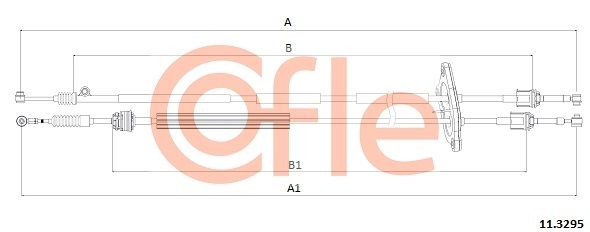 COFLE 92.11.3295 Cable Pull, manual transmission