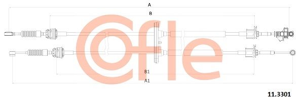 COFLE 92.11.3301 Cable Pull, manual transmission