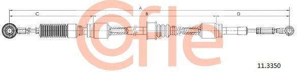 COFLE 92.11.3350 Cable Pull, manual transmission