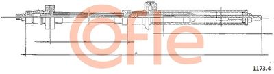 Accelerator Cable COFLE 92.1173.4