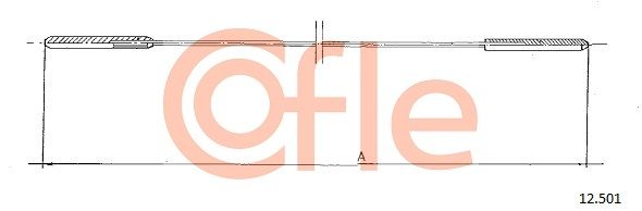 COFLE 92.12.501 Cable, heater flap