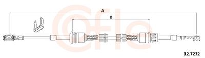 Cable Pull, manual transmission COFLE 92.12.7232