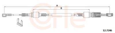 Cable Pull, manual transmission COFLE 92.12.7246