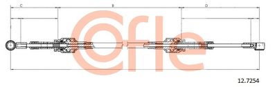 Cable Pull, manual transmission COFLE 92.12.7254