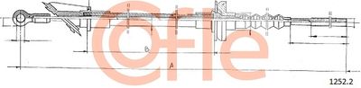 Cable Pull, clutch control COFLE 92.1252.2