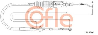 Accelerator Cable COFLE 92.14.4304