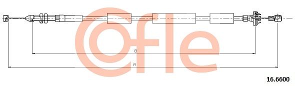 COFLE 92.16.6600 Accelerator Cable