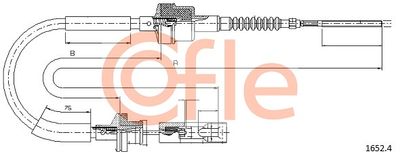 Cable Pull, clutch control COFLE 92.1652.4