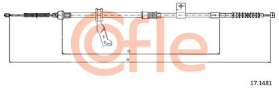 Cable Pull, parking brake COFLE 92.17.1481