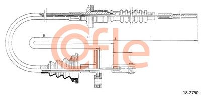 Cable Pull, clutch control COFLE 92.18.2790