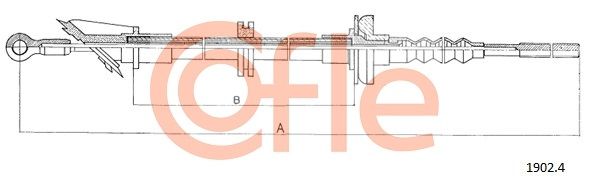 COFLE 92.1902.4 Cable Pull, clutch control