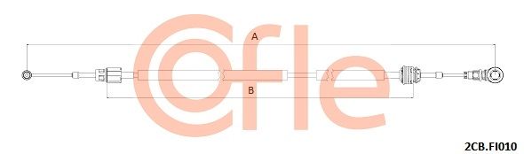 COFLE 92.2CB.FI010 Cable Pull, manual transmission