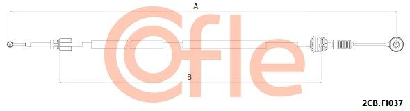 COFLE 92.2CB.FI037 Cable Pull, manual transmission