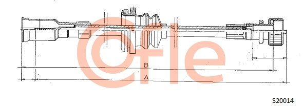 COFLE 92.S20014 Speedometer Cable