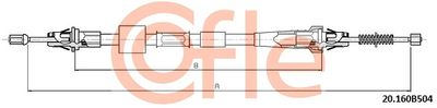 Cable Pull, parking brake COFLE 92.20.160B504