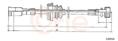 Speedometer Cable COFLE S20014